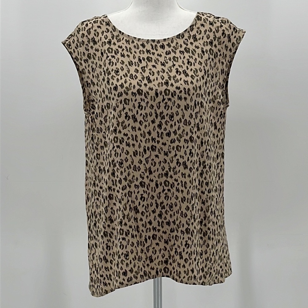 Halogen Animal Print Sleeveless Tunic Tank - NWOT with small flaw - Size Small